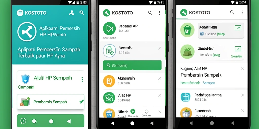 Antarmuka KOSTOTO yang ramah pengguna dan intuitif.