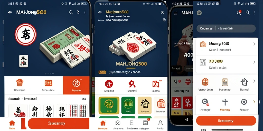 Antarmuka MAHJONG500 yang user-friendly untuk perencanaan investasi.