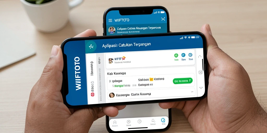 Antarmuka WIFITOTO yang modern dan fungsional untuk Catatan Keuangan.