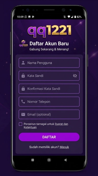 Cara Daftar Akun qq1221 untuk Pengguna Android